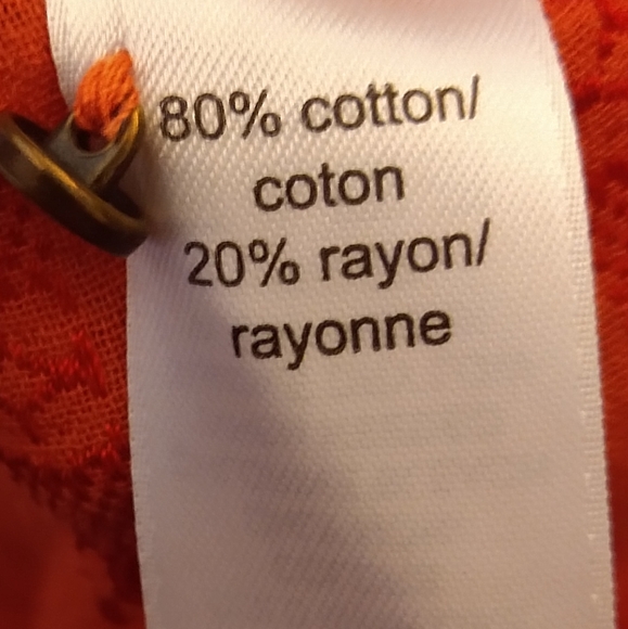 Maurice's XXL Orange Boho Shirt - Picture 2 of 7